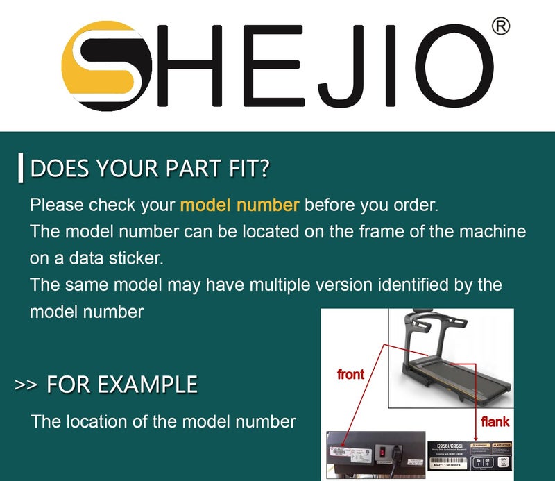 SHEJIO Treadmill (Running Belt) Walking Belt Compatible with Weslo Cadence SR12/LX25,Model WLTL11562,WLTL42570,WLTL42571 - Image 2